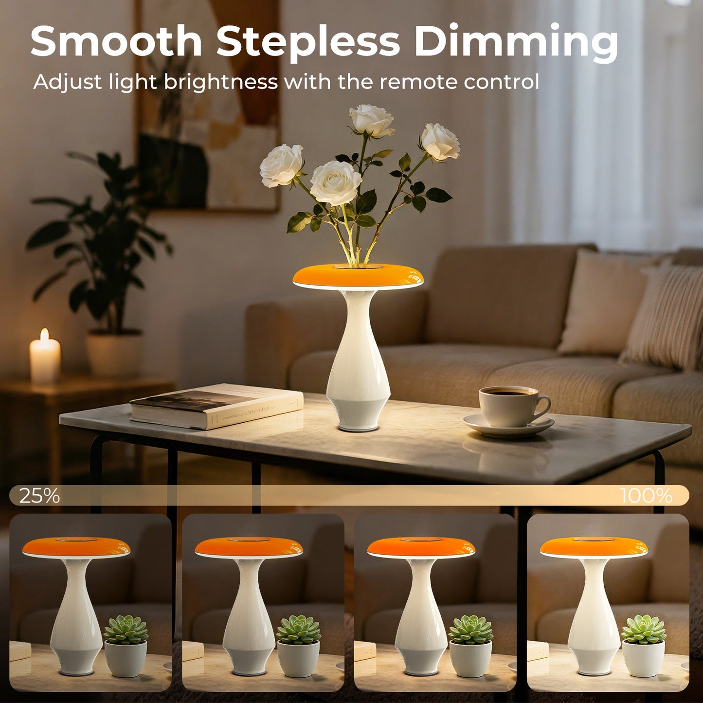 2-in-1 RGB Ceramic Table Lamp