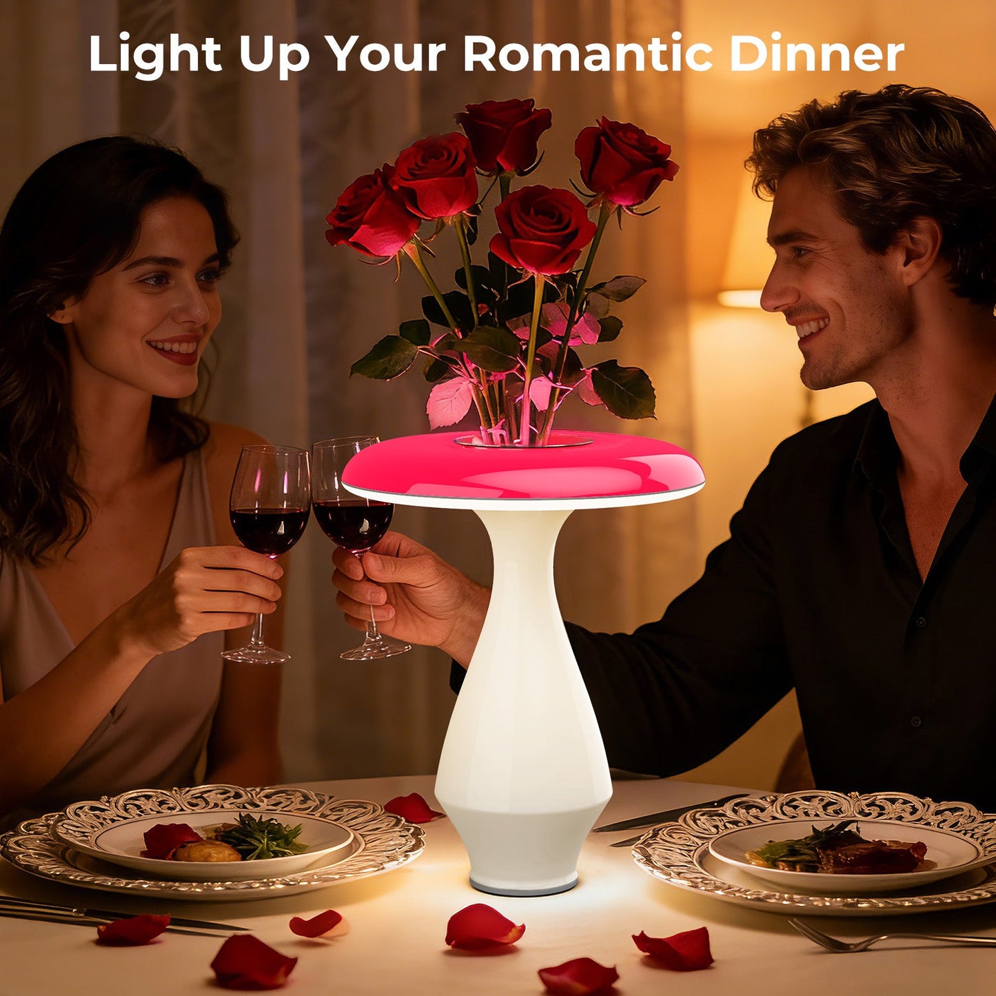 2-in-1 RGB Ceramic Table Lamp